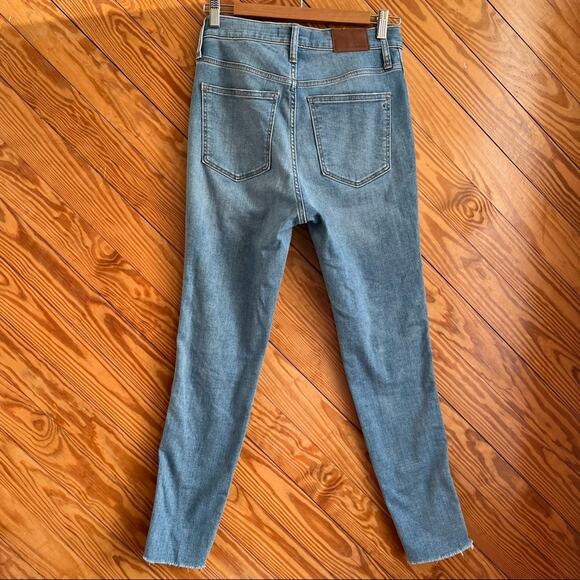 MADEWELL 10" High-Rise Skinny Jeans Highview Raw-Hem - Picture 5 of 10